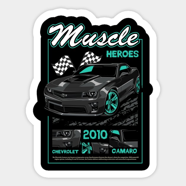 Camaro 2010 Muscle Heroes Sticker by Harrisaputra